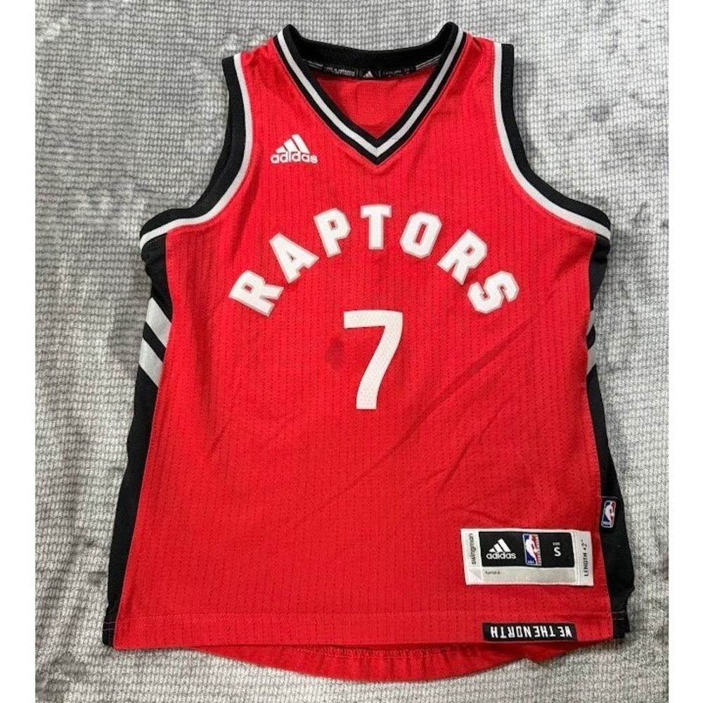 Adidas Toronto Raptors Kyle Lowry 7 Swingman Jersey Red Youth S NBA Basketball